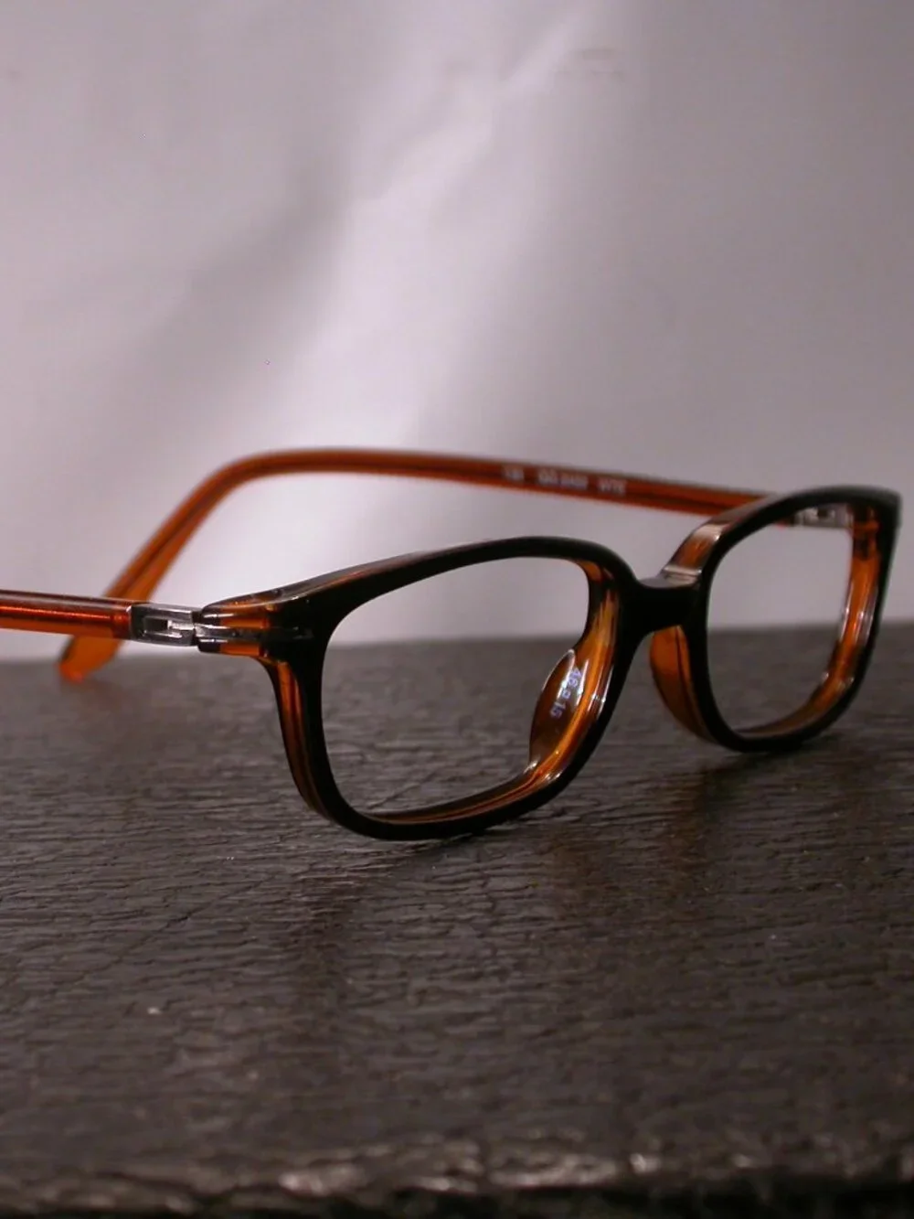 Authentic Gucci Amber Clear Jet Black Small Eyeglasses Frames Made in Italy